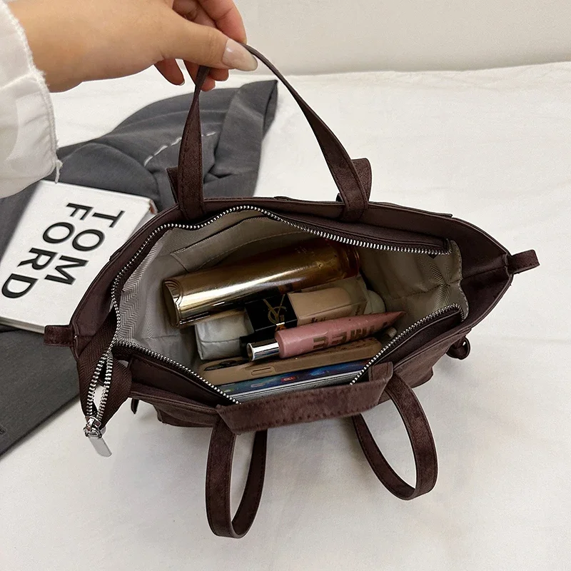 กระเป๋าถือสะพายไหล่แบบมีหูเกี่ - Luxury Bags Tote บทวิจารณ์และราคา